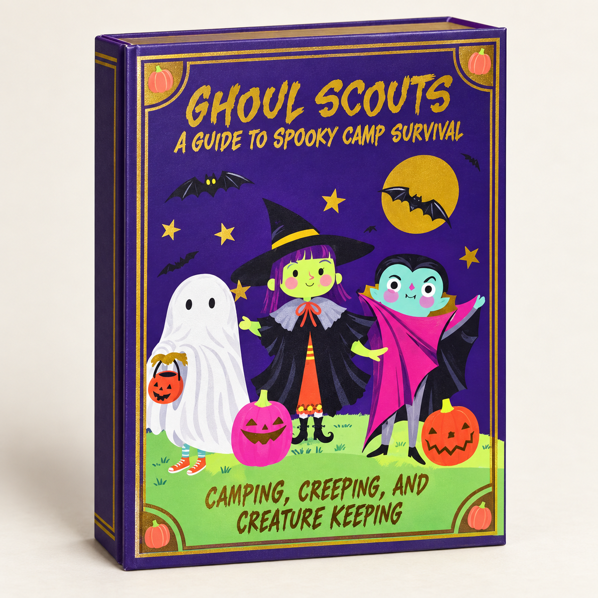 Ghoul Scouts spooky book-style domino gift box